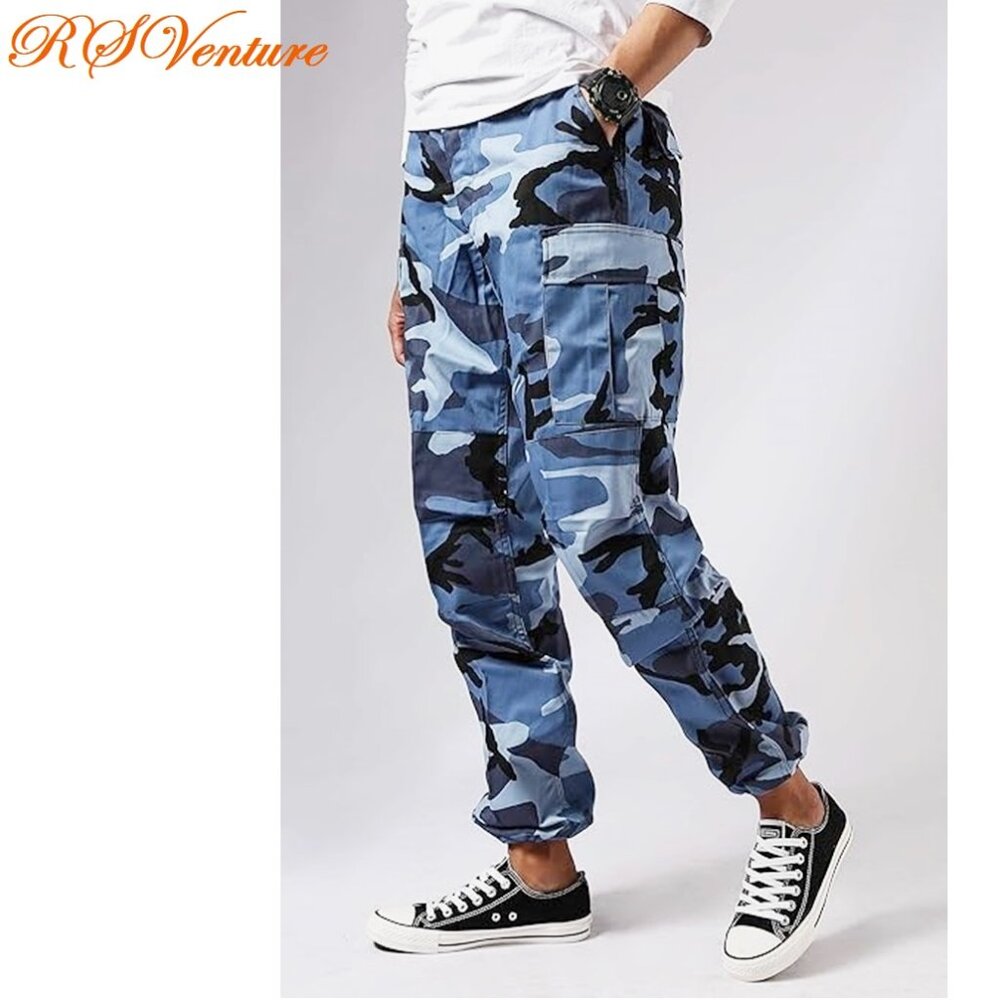 Military Fatigues (BDU's) Sky Blue Camo Pants XXL Regular